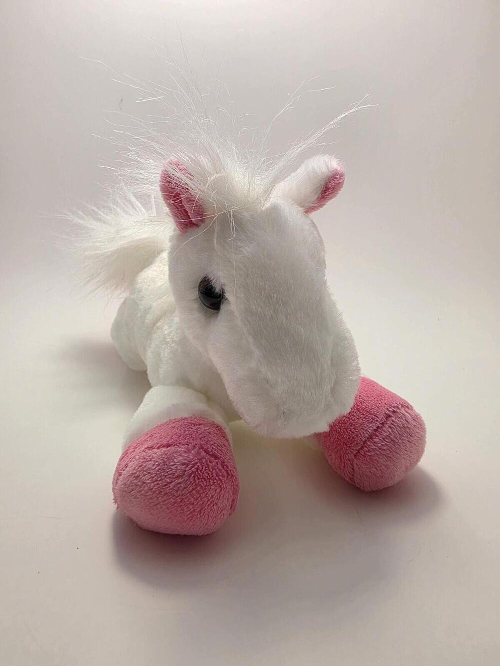 Aurora Unicorn Plush Pink and White Soft New Without Tag (6 inch)